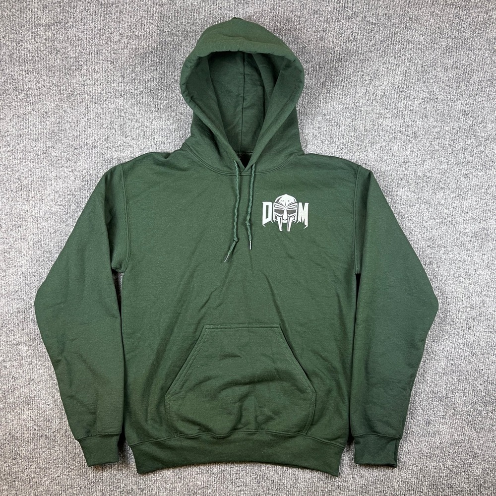 Mf Doom Hoodie Mens S Green All Caps Madlib Pullover Official